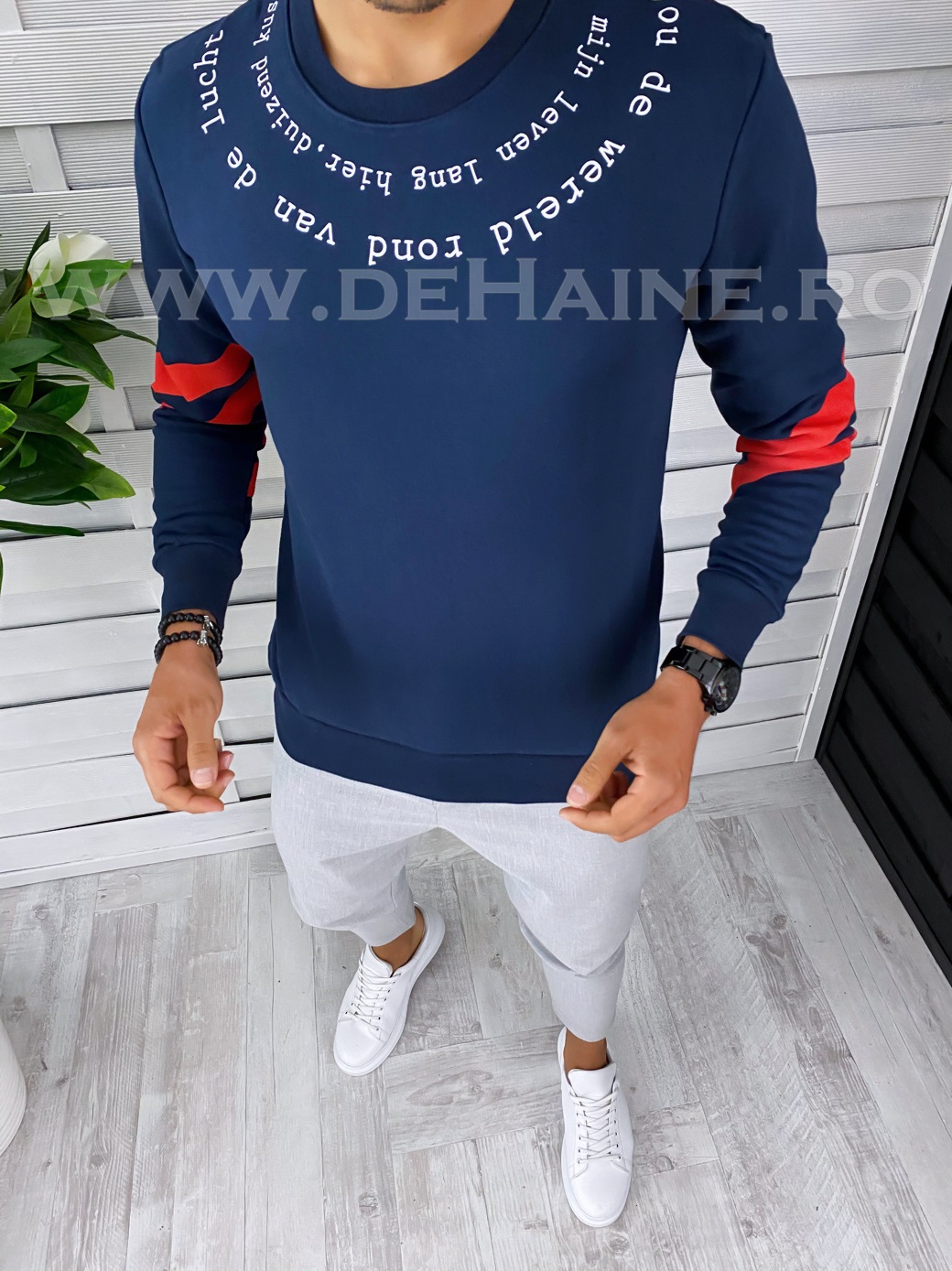 Bluza barbati bleumarin slim fit 2604 i14-1